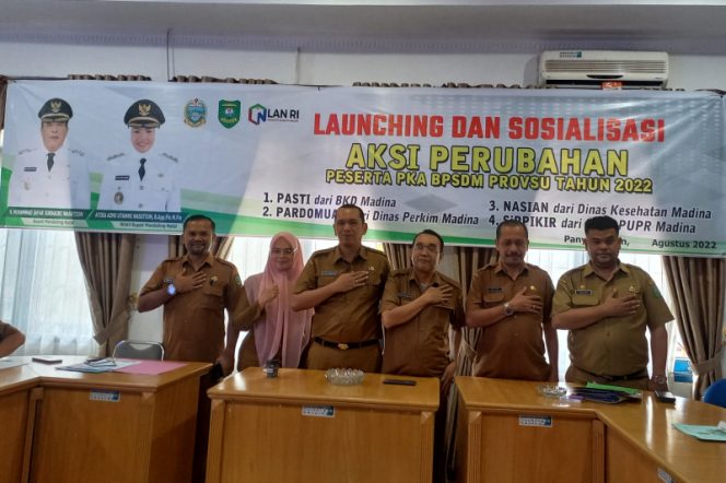 Pejabat Administrator Pemkab Madina Launching 5 Aksi Perubahan Berjudul