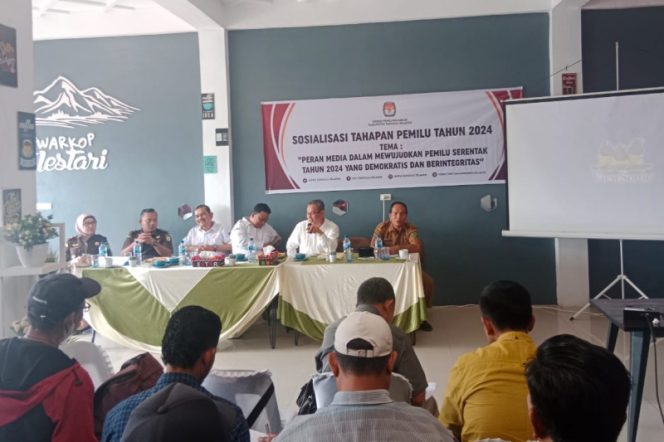 KPU Tapsel Gelar Sosialisasi Bersama Insan Pers Sukseskan Pemilu 2024