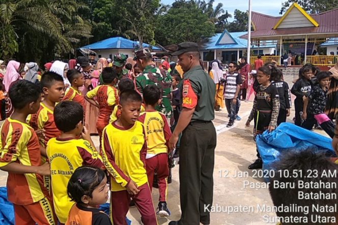 
					Koramil 20 Batahan Kodim 0212/TS Bersama Puskesmas Batahan Gelar Acara Cegah Stunting
