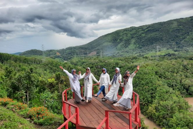 
					Panatapan Jazirah Panyabungan, Selfi di Puncak Bukit Barisan Dan Teduhnya Rerimbunan Kebun Hapea Nan Menawan