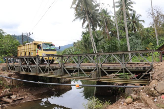 
					Jembatan Bailey Selesai Dibangun, Desa Batu Godang Tak Lagi Terisolir