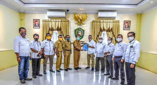 
					Walikota Irsan Efendi Nasution, SH Terima Audensi Pengurus PWI Tabagsel