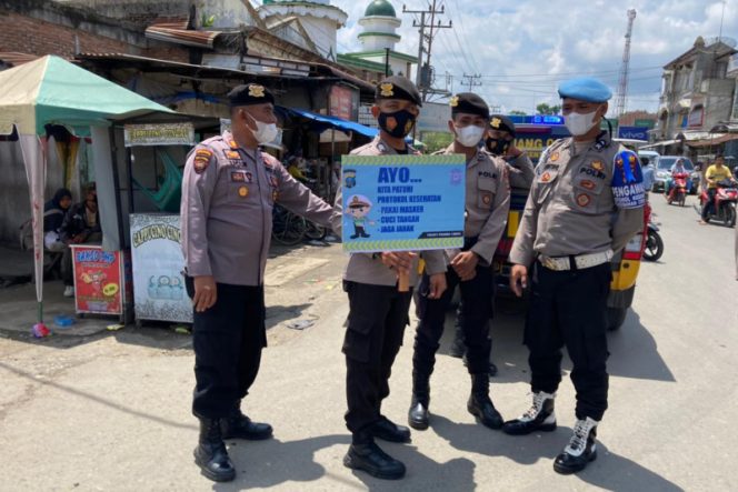 
					Sabhara Polres Palas Patroli KRYD dan Himbau Warga Patuhi Prokes