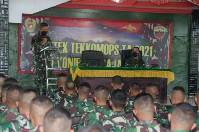 
					Prajurit Yonif 123/RW Pembekalan Bimtek Tekkomops dan Kesehatan dari Mabesad