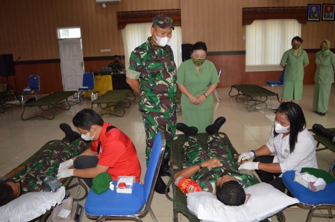 
					Sambut Hari Juang Kartika, Kodim 0212/Tapsel Gelar Bhakti Sosial Donor Darah