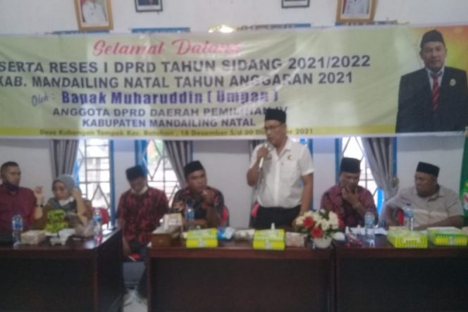 
					Muharuddin Umpan Serap Aspirasi Warga Kubangan Tompek Batahan