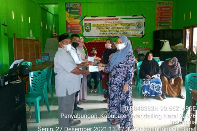 
					Pemdes Gunung Tua Julu Salurkan BLT-DD Bulan 10,11 dan 12 Pada 150 KPM