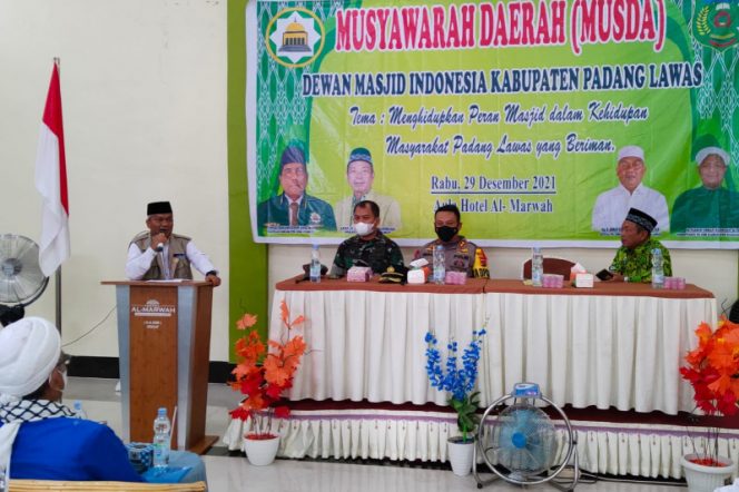 
					Plt Bupati Buka Musda Dewan Masjid Kabupaten Padang Lawas