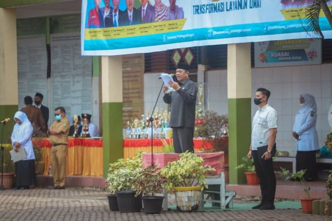 
					Walikota Padangsidimpuan Pimpin Upacara Bendera HAB Ke- 76 Tahun 2022