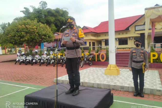 
					Kapolres Pimpin Apel Gelar Pasukan Ops. Keselamatan Toba 2022 Di Mapolres Madina