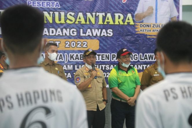 
					Plt. Bupati Padang Lawas Buka Liga Futsal Nusantara