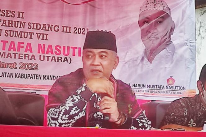 
					Harun Mustafa Nasution, Anggota DPRD Sumut Reses di Desa Roburan Dolok