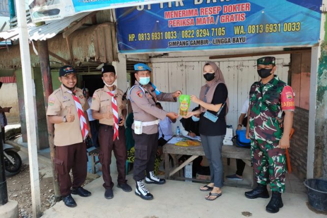 
					Pramuka Lingga Bayu Bantu Kelancaran Vaksinasi