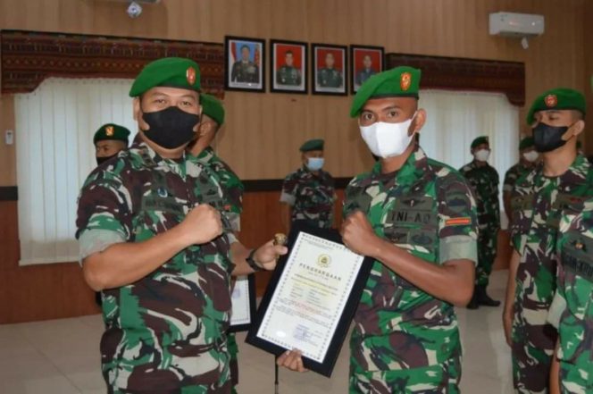 
					Dandim Tapsel Pimpin Korps Raport Pelepasan Personil Bintara Dan Tamtama