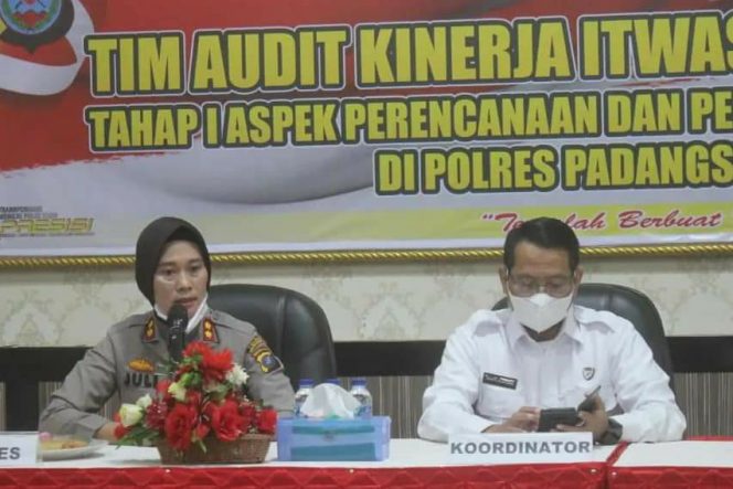 
					Kapolres Padang Sidempuan Terima Kunjungan Tim Audit Itwasda Polda Sumut Tahun 2022