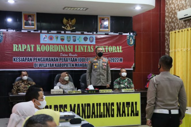 
					Polres Madina Gelar Rakor Lintas Sektoral Rangka Ops Ketupat Toba 2022
