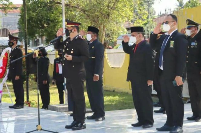 
					Kapolres Padang Sidempuan Inspektur Upacara Ziarah Harkitnas Ke- 114 Tahun 2022.