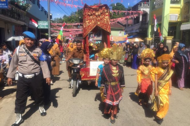 
					Karnaval HUT – RI Ke 77 di Kecamatan Linggabayu Berlangsung Meriah