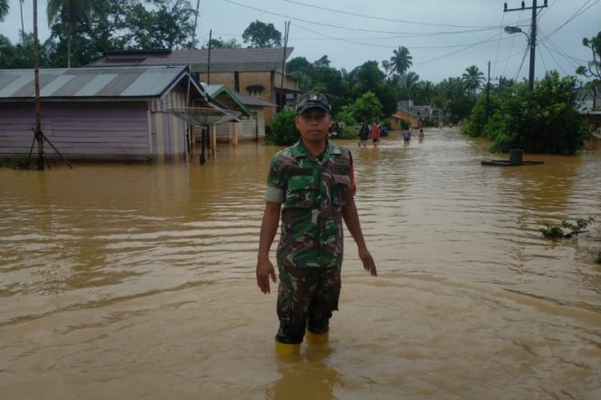 
					Sungai Batang Taming dan Sampuran Godang Kecamatan Rantobaek Meluap, 147 Rumah Warga Terendam