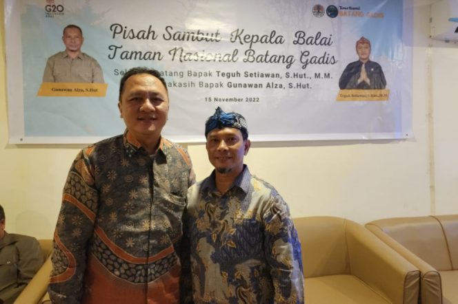 
					Pisah Sambut Kepala Balai TNBG Madina 2022, Gunawan Alza : Hutan Tetap Lestari, Masyarakat Sejahtera