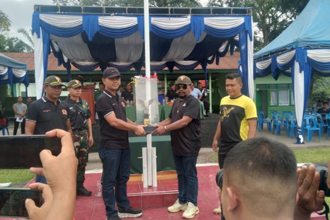
					Letkol Inf Emick Chandra Nasution, M.P.M Buka Tournamen Danyon Rajawali Cup II 2023