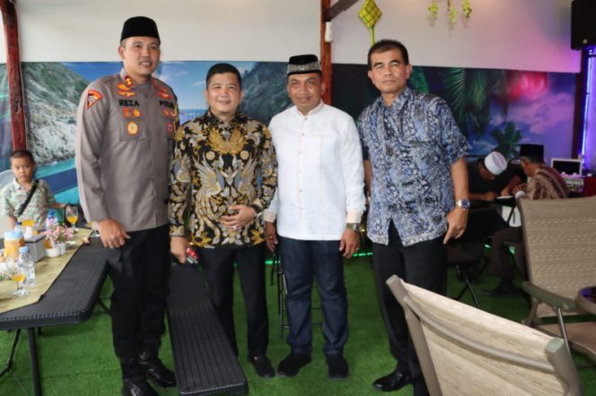 
					Kapolres Madina dan PJU Hadiri Halal Bi Halal Kodim 0212/TS