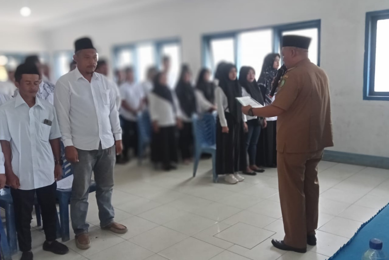 Camat Natal Lantik Panitia Pilkades Serentak 2023 Madina Pos