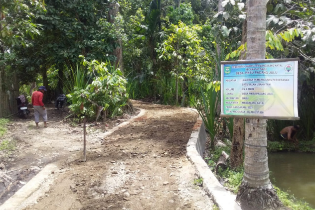 
					Program Pengerasan Jalan Usaha Tani Desa Pintu Padang Julu Selesai