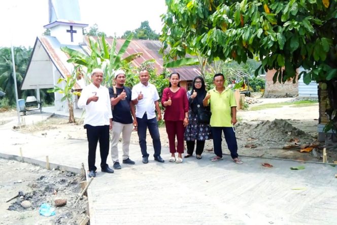 Tim Monitoring Kecamatan Bukit Malintang Tinjau Pembangunan Dana Desa T.A 2023