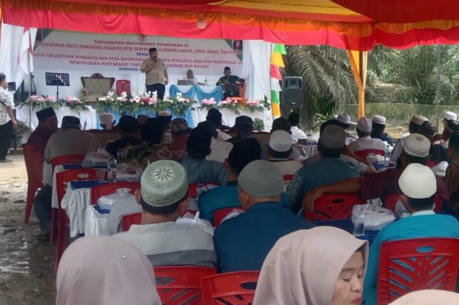 
					Sukses Pilkades 2023, Warga Sinunukan II Gelar Tasyakuran