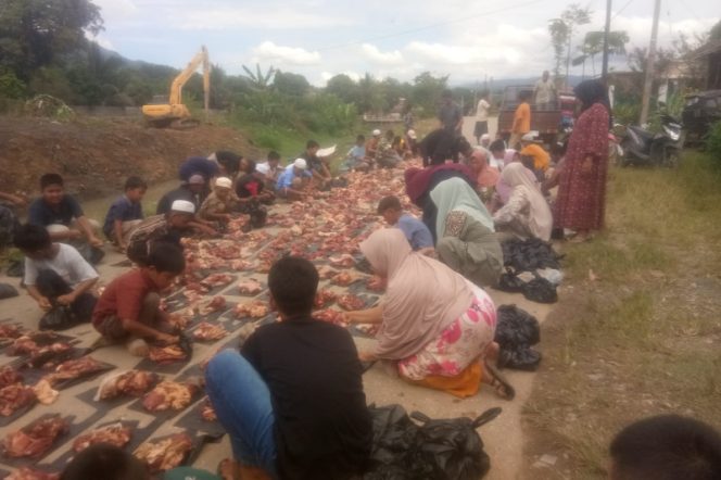 
					Panitia Kurban Kelurahan Dalan Lidang, Panyabungan Sembelih 21 Lembu dan 1 Kambing