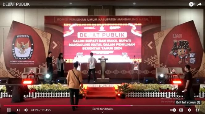 
					Konten Debat Publik Hilang dari Youtube Satker KPU Madina