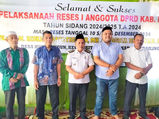 
					M. Rifaldi Nasution, SH, MH Laksanakan Reses I DPRD Madina Di Desa Huta Bangun TA 2024