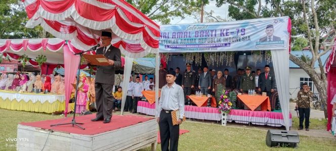 
					Upacara HAB ke- 79 Dipusatkan di Natal, Kakan Kemenag Madina Sampaikan Pidato Menag RI