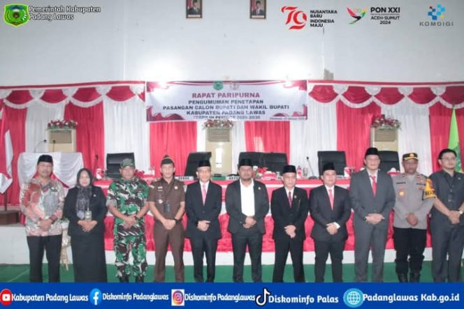 
					DPRD Palas Gelar Rapat Paripurna Penetapan Bupati- Wakil Bupati Terpilih Pilkada THN 2024