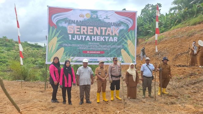 
					Forkopimcam Linggabayu Gelar Tanam Jagung Serentak Dilokasi PT Gruti Lestari Pratama