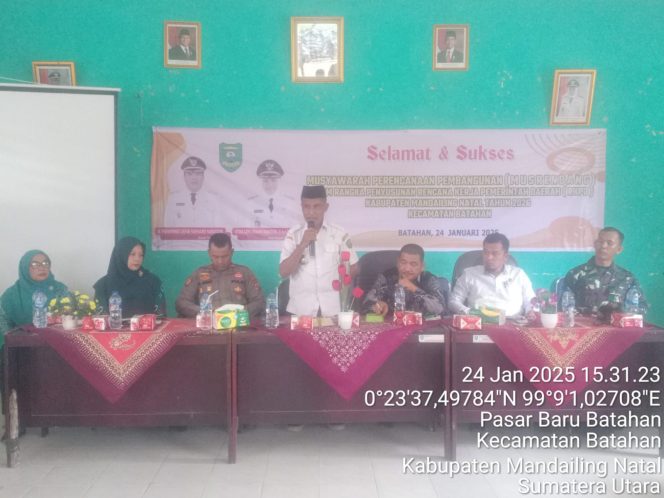 
					Musrembang Dalam Rangka Pembahasan RKPD Tahun 2026 di Kecamatan Batahan