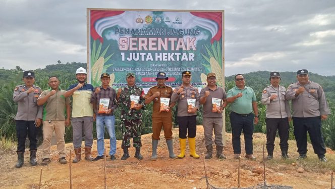 
					Forkopimcam MBG Bersama PT.Mal Gelar Yg Tanam Jagung Serentak 1 Juta Hektar