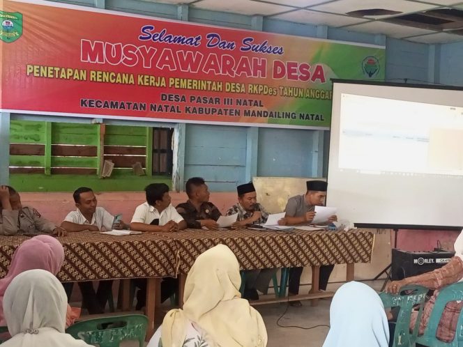 
					Musdes Penetapan RKPDes 2025, Warga Pasar III Natal Tanyakan Keberadaan Sapi