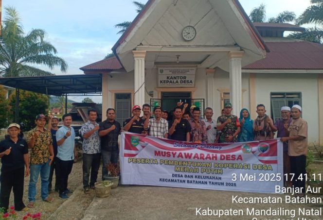 
					Desa Batahan I Gelar Musdes Pembentukan Koperasi Merah Putih