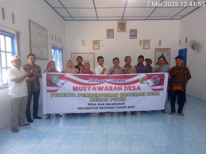 
					Koperasi Merah Putih Desa Kampung Kapas I Terbentuk, Ini Susunan Pengurusnya