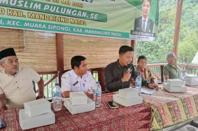 
					Serap Aspirasi Masyarakat, Muslim Pulungan Reses di Pasar Muara Sipongi