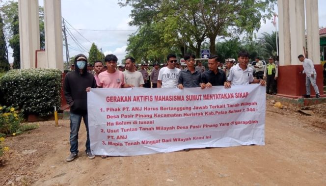 
					PP GAM- SU Orasi di Kantor Perkebunan PT. ANJ Terkait Tanah Ulayat Di Simangambat