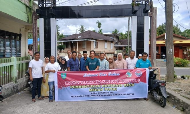 
					Koperasi Merah Putih Desa Hutarimbaru, Muara Pungkut dan Singengu Jae Kotanopan Terbentuk