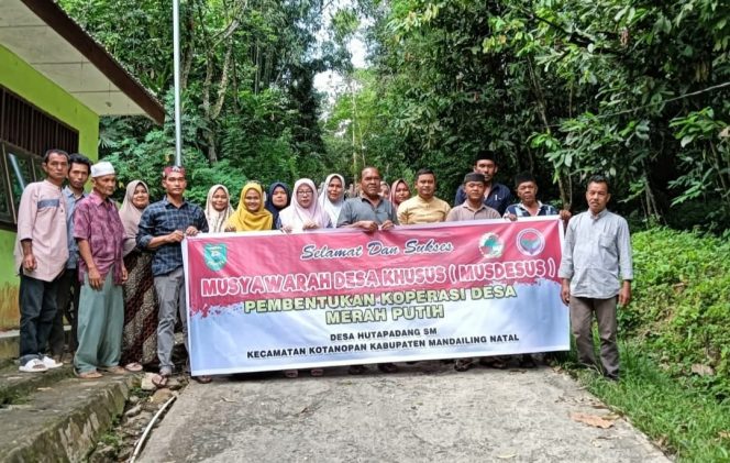 
					Koperasi Merah Putih Desa Hutapadang dan Tombang Bustak Terbentuk, Berikut Pengurusnya