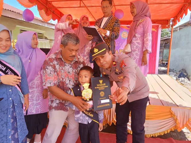 
					Kapolsek MBG Hadiri Pelepasan Siswa -Siswi Paud Madani Di Desa Tabuyung