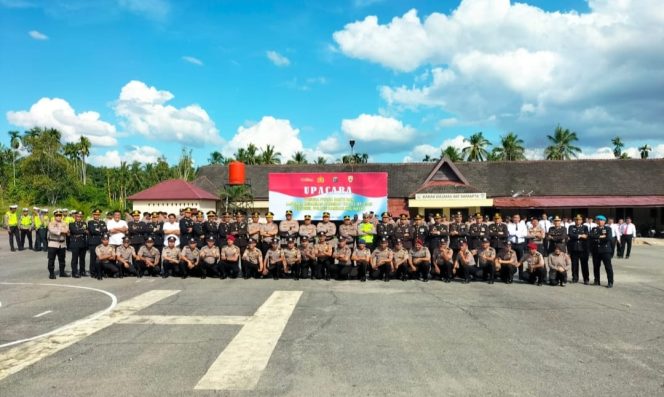 
					Kapolres Madina Pimpin Upacara Purna Bakti dan Kenaikan Pangkat 26 Personel