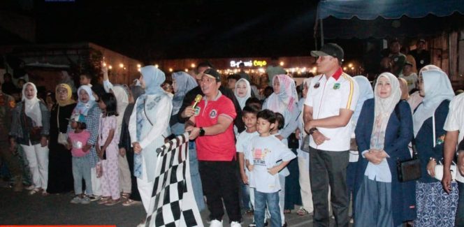 Festival Drumband Dan Marching Band Menggema Dimalam Hari Meriahkan HUT Palas Ke-18 Di Sibuhuan