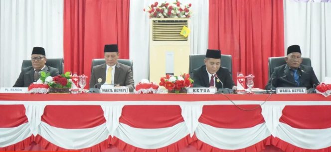
					DPRD Palas Paripurna Penetapan dan Pengesahan Pertanggungjawaban APBD Tahun Anggaran 2024