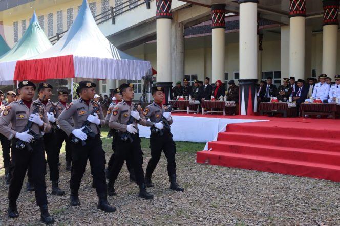 
					Semangat Patriotisme Polres Palas Ramaikan Pawai Deville HUT RI ke-80 Bersama Pelajar